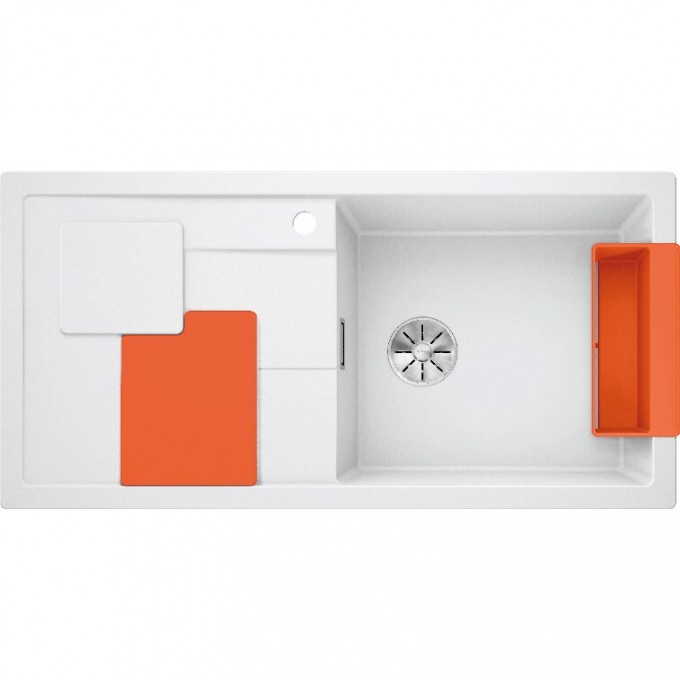 Кухонная мойка BLANCO SITY XL 6 S белый-апельсин  525059