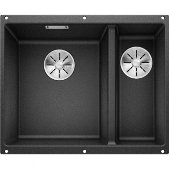 Кухонная мойка BLANCO SUBLINE 340/160-U (чаша слева) антрацит  Кухонная мойка BLANCO SUBLINE 340/160-U (чаша слева) антрацит