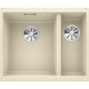 Кухонная мойка BLANCO SUBLINE 340/160-U (чаша слева) жасмин  Кухонная мойка BLANCO SUBLINE 340/160-U (чаша слева) жасмин