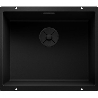 Кухонная мойка BLANCO SUBLINE 500-U BLACK EDITION с черной отводной арматурой INFINO Кухонная мойка BLANCO SUBLINE 500-U BLACK EDITION с черной отводной арматурой INFINO